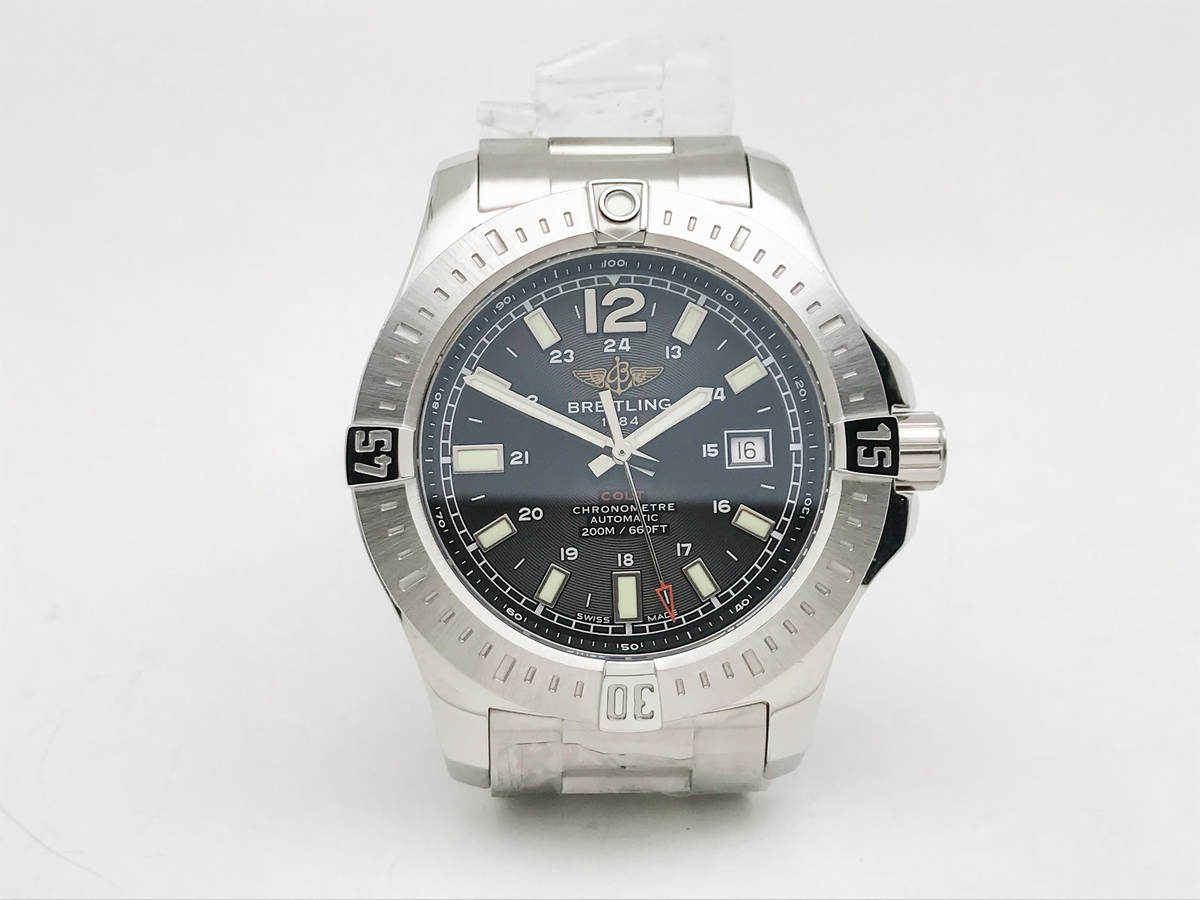 Colt Automatic 44mm Stainless Steel Bracelet Black 2824