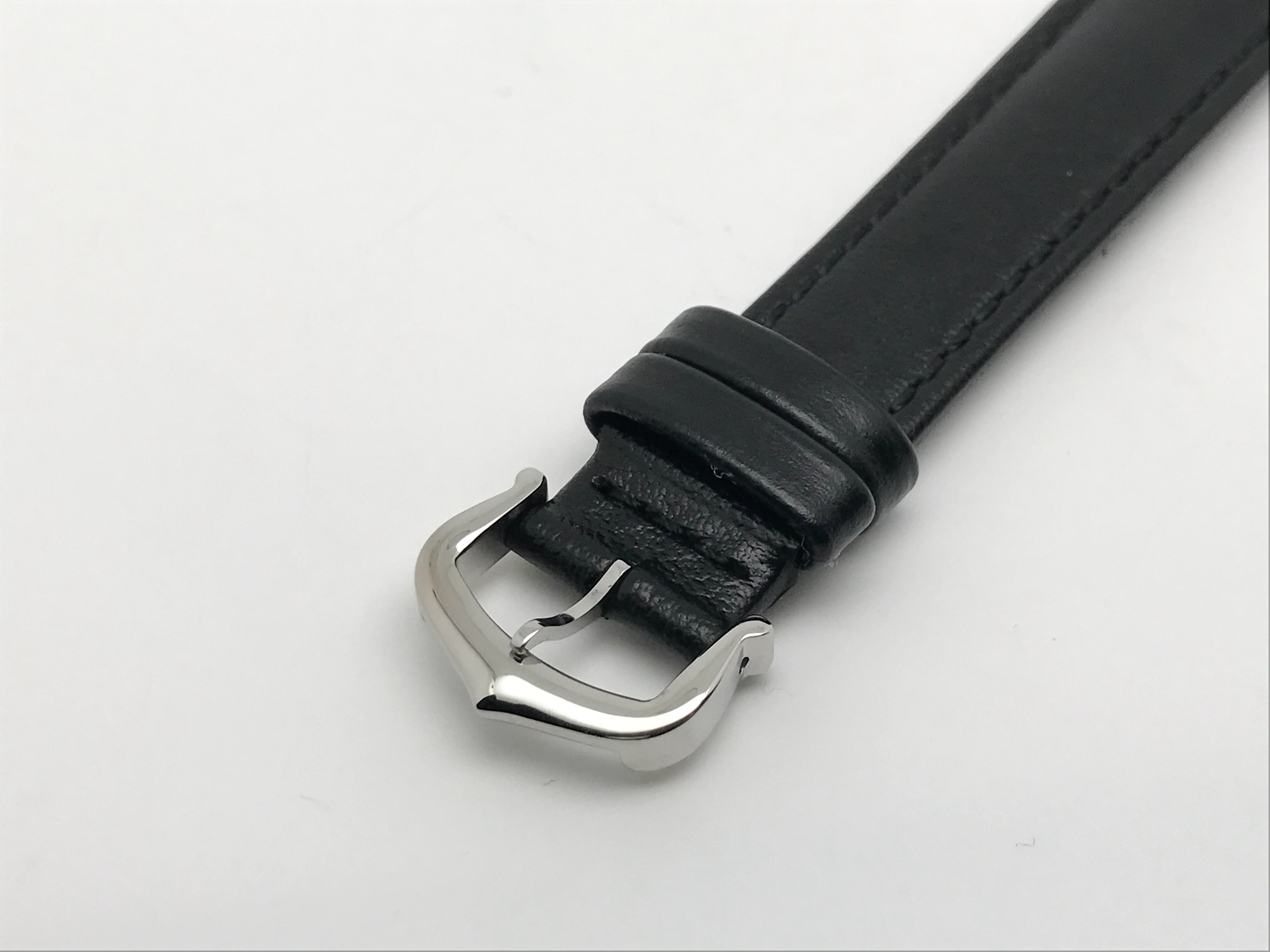 Tank Must 30mm Ladies Stainless Steel White Dial Black Leather Strap Quartz 7