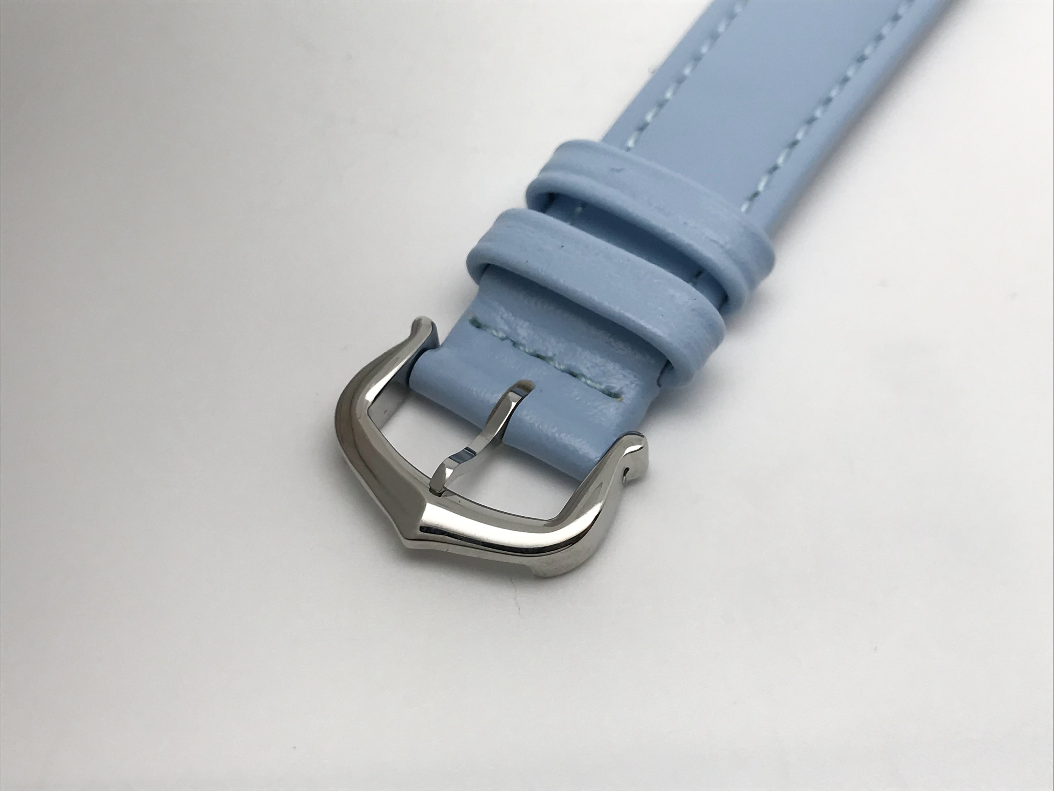 Tank Must 30mm Ladies Stainless Steel White Dial Blue Leather Strap Quartz 7