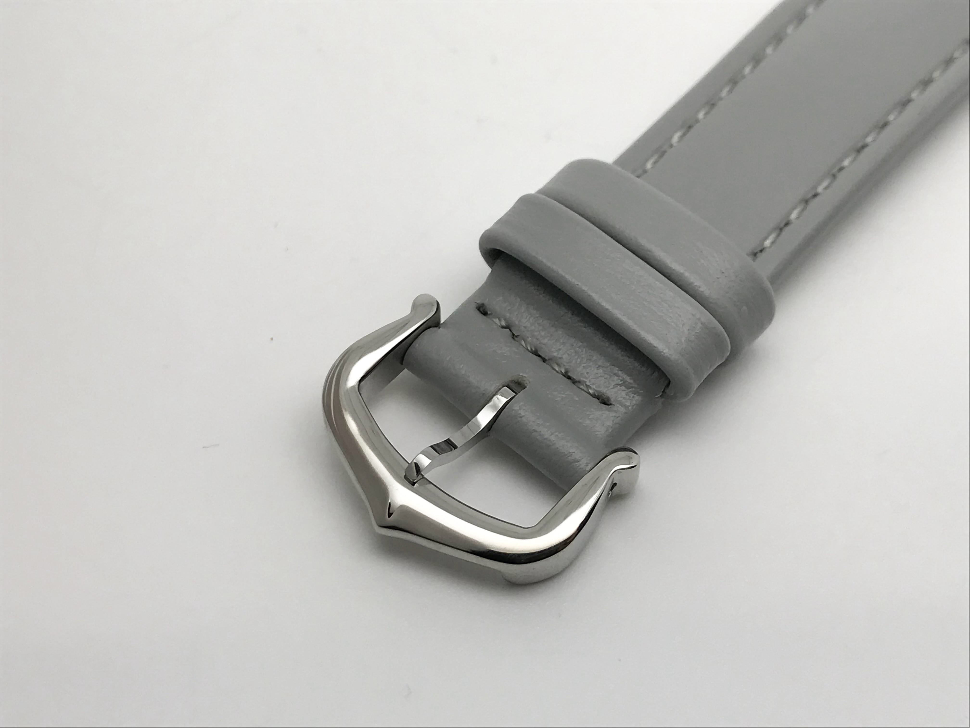 Tank Must 30mm Ladies Stainless Steel White Dial Grey Leather Strap Quartz 7