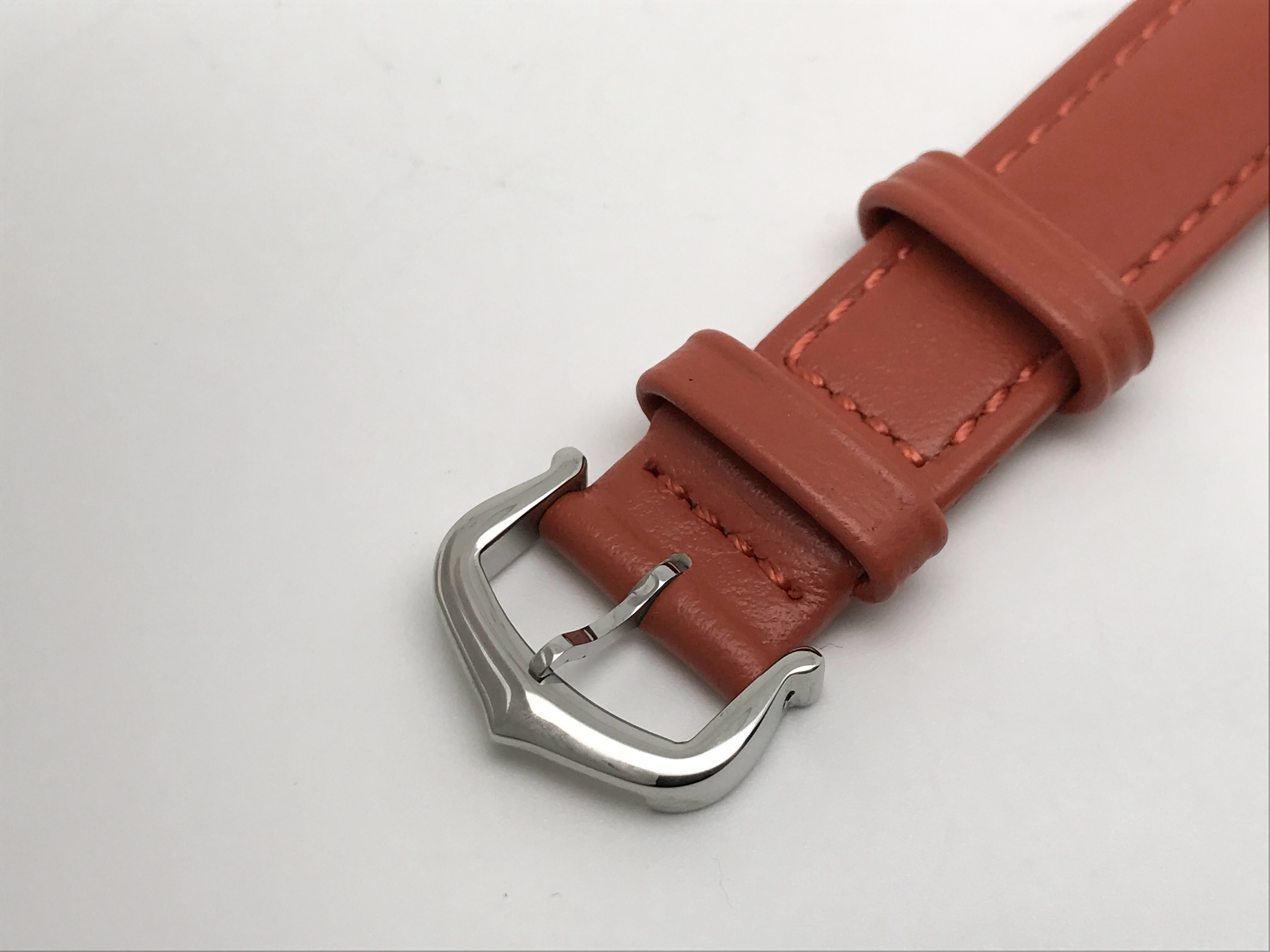 Tank Must 30mm Ladies Stainless Steel White Dial Orange Leather Strap Quartz 7