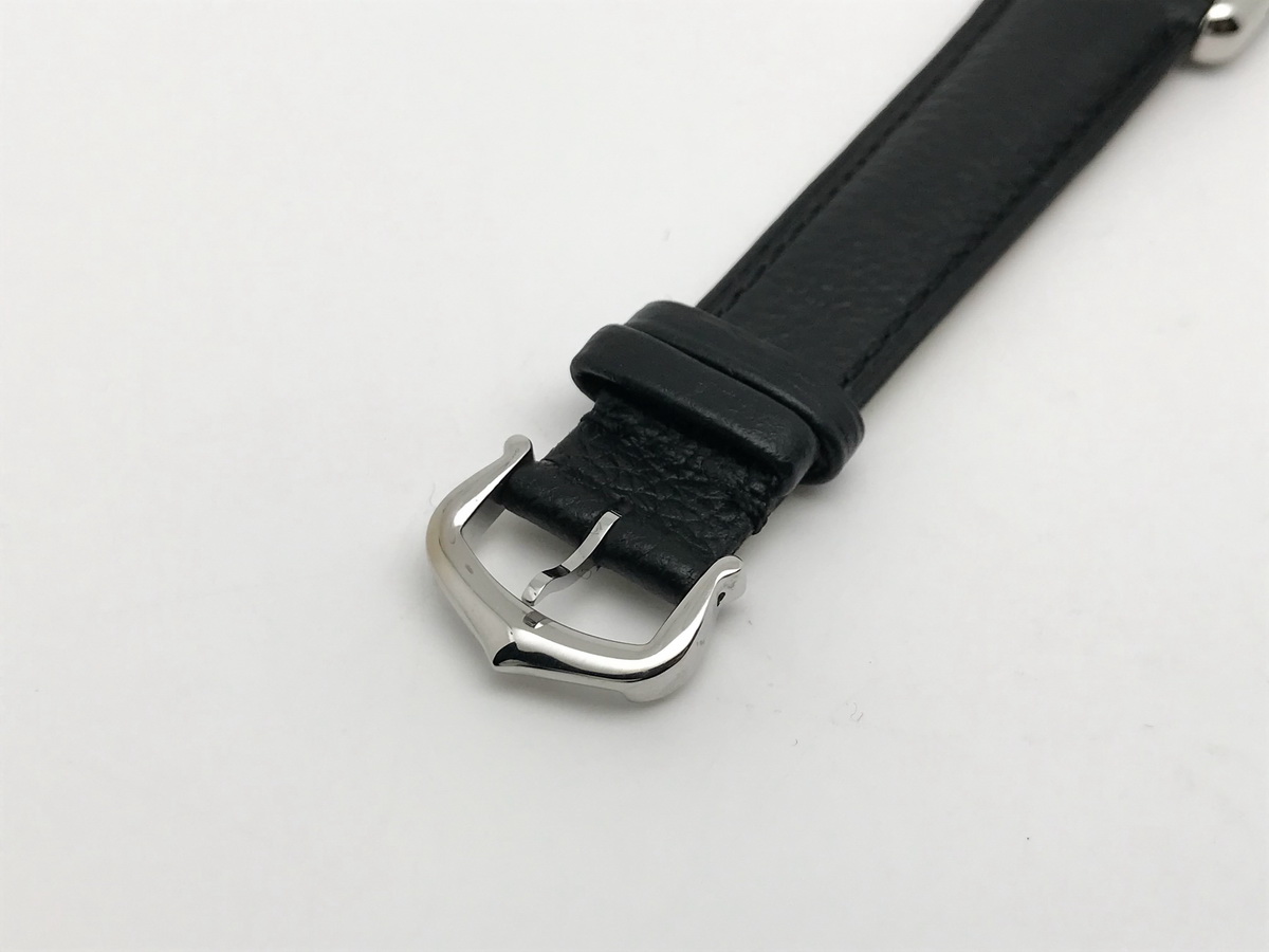 Tank Must 30mm Ladies Stainless Steel White Dial Black Calf Leather Strap Quartz 6