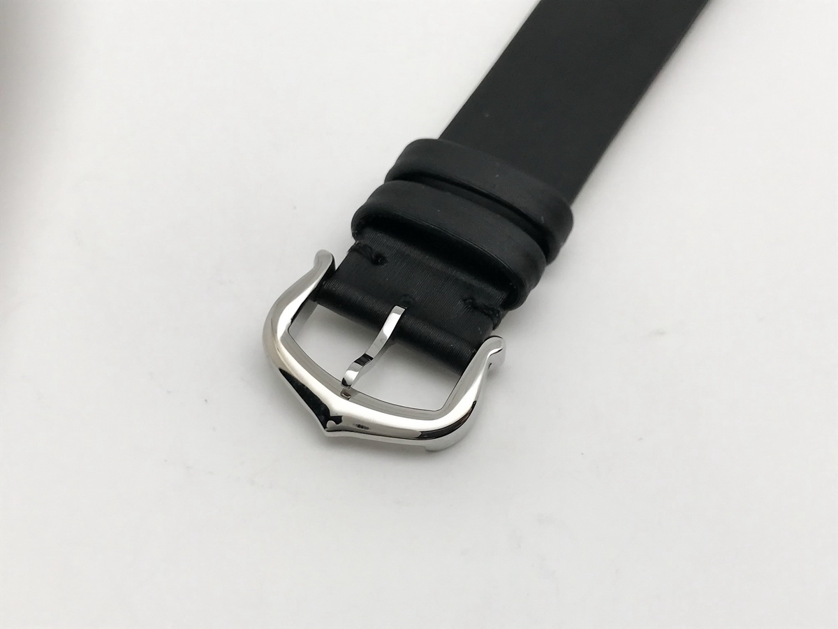 Tank Must 30mm Ladies Stainless Steel White Dial Black Satin Leather Strap Quartz 6