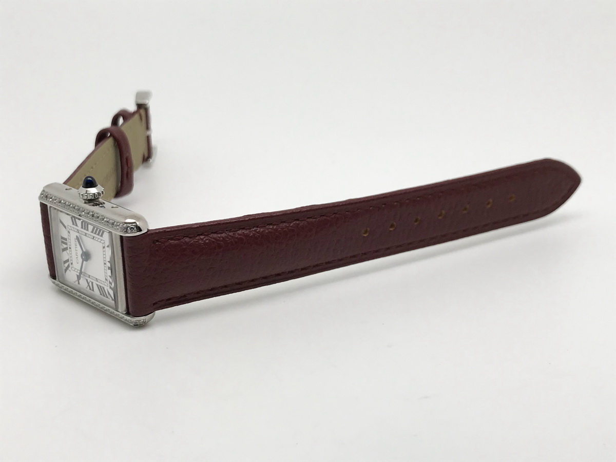 Tank Must 30mm Ladies Stainless Steel White Dial Red Leather Strap Quartz 2