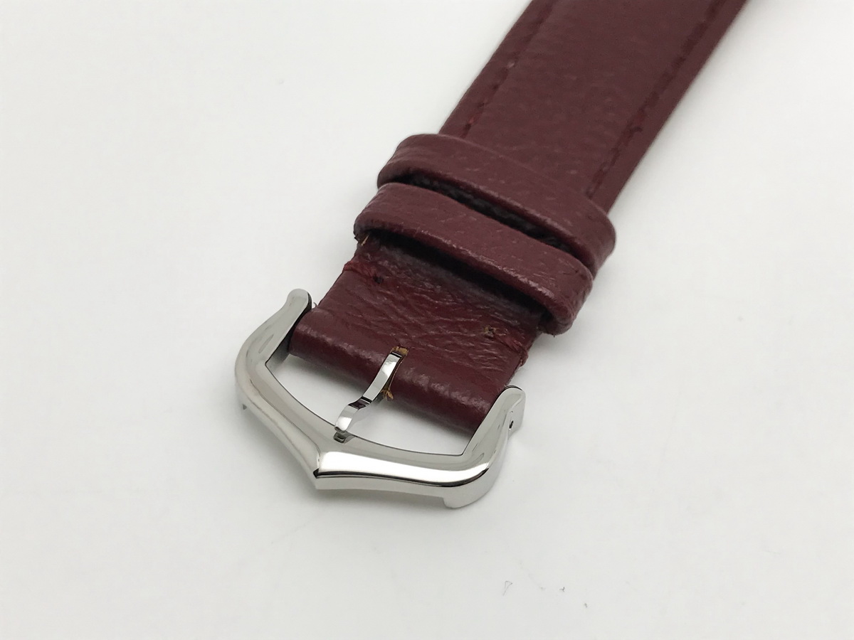 Tank Must 34mm Large Stainless Steel White Dial Red Leather Strap Quartz 6