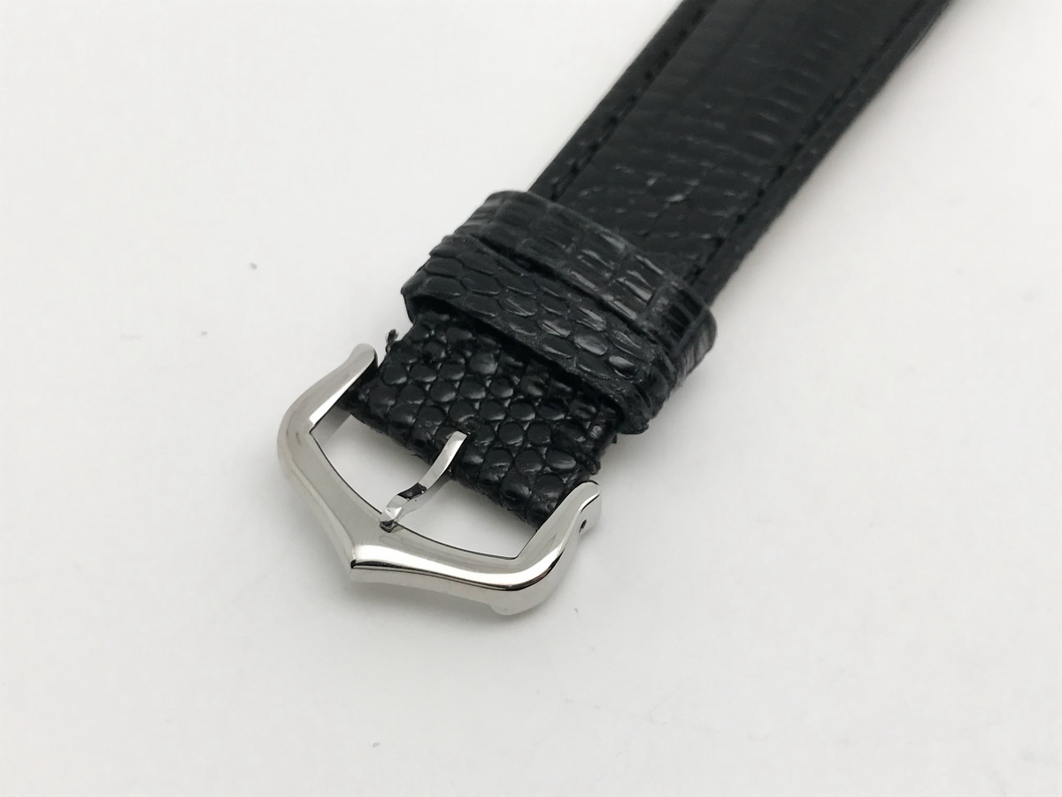 Tank Must 34mm Large Stainless Steel White Dial Black Croc Leather Strap Quartz 6