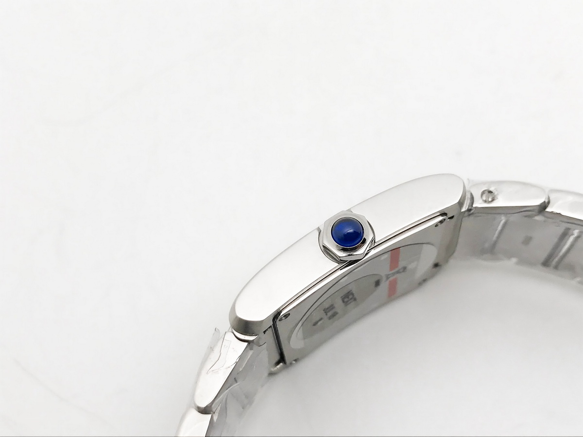 Tank Francaise 32mm Ladies Stainless Steel Silver Roman Dial Stainless Steel Bracelet Quartz 4