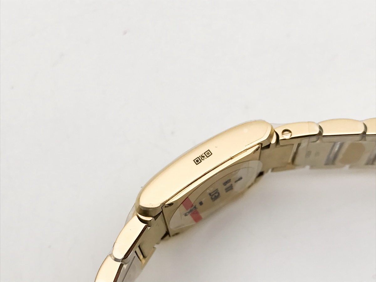 Tank Francaise 25.7mm Ladies Stainless Steel Yellow Gold Silver Roman Dial Yellow Gold Bracelet Quartz 5