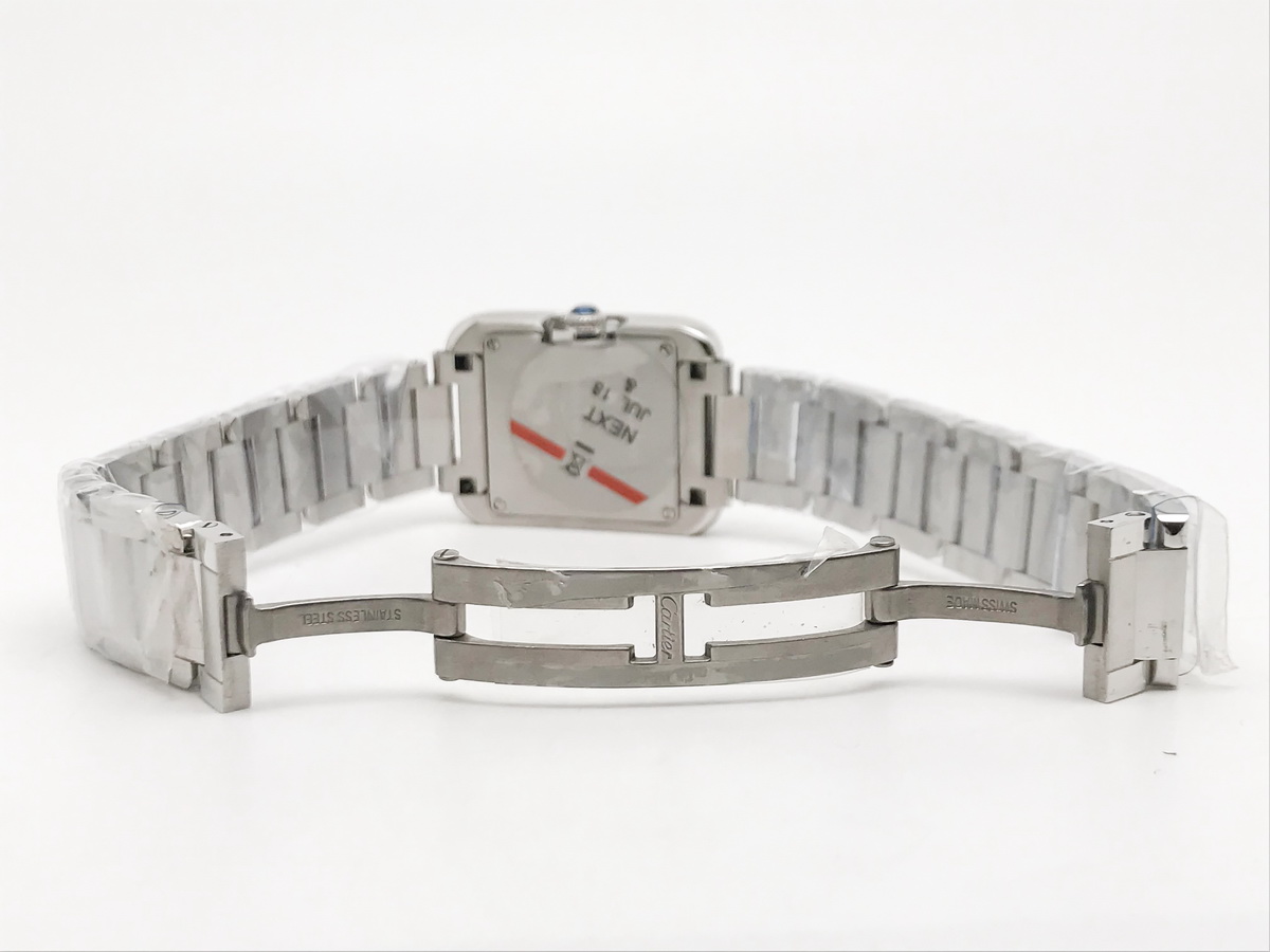 Tank Francaise 23mm Ladies Stainless Steel White Roman Dial Stainless Steel Bracelet Quartz 6