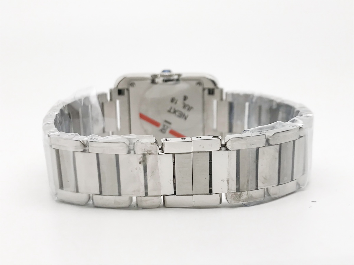 Tank Francaise 23mm Ladies Stainless Steel White Roman Dial Stainless Steel Bracelet Quartz 8