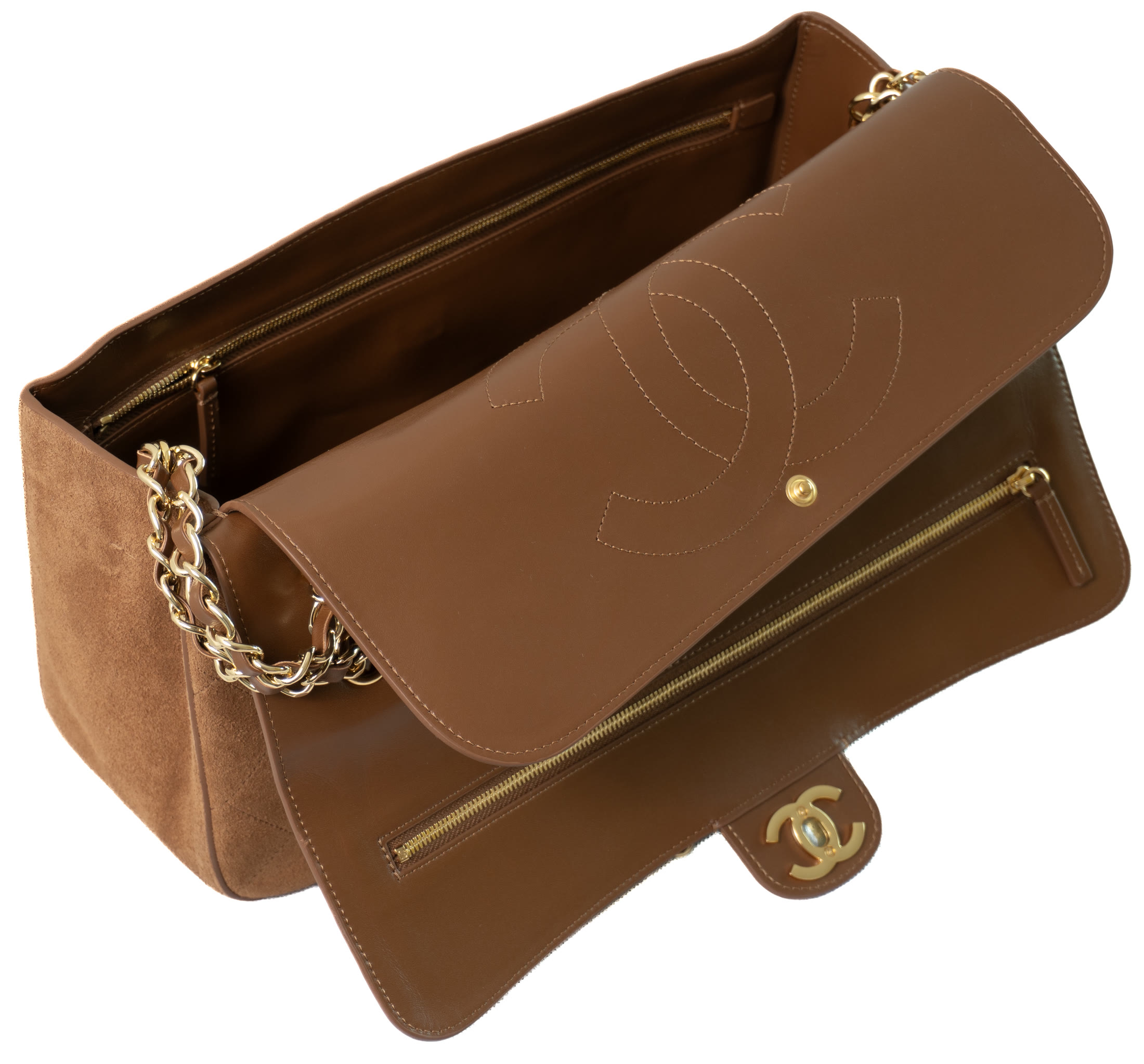 Maxi Flap Bag Suede 4