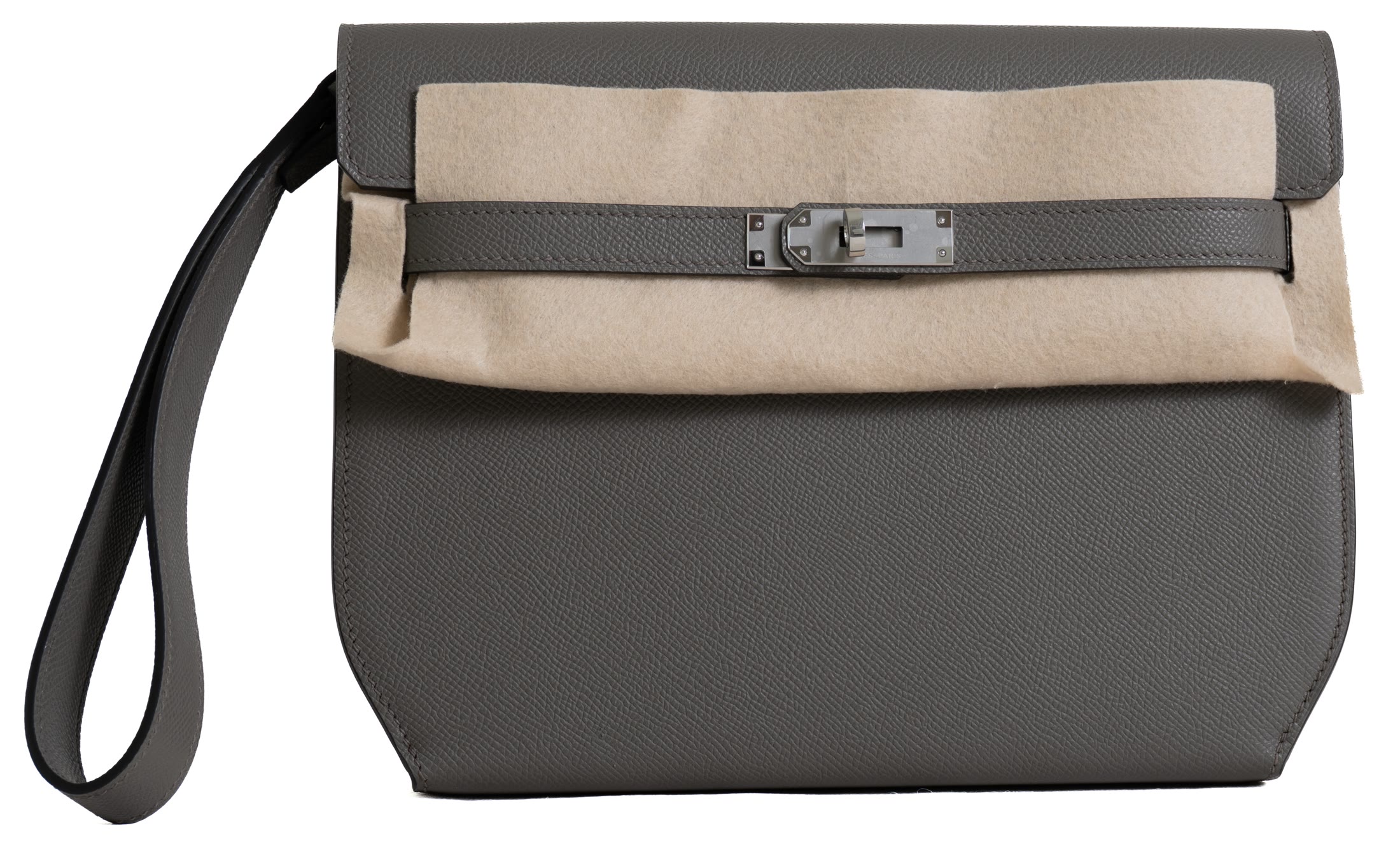 Hermès Kelly Dépêches 25 Epsom Etain