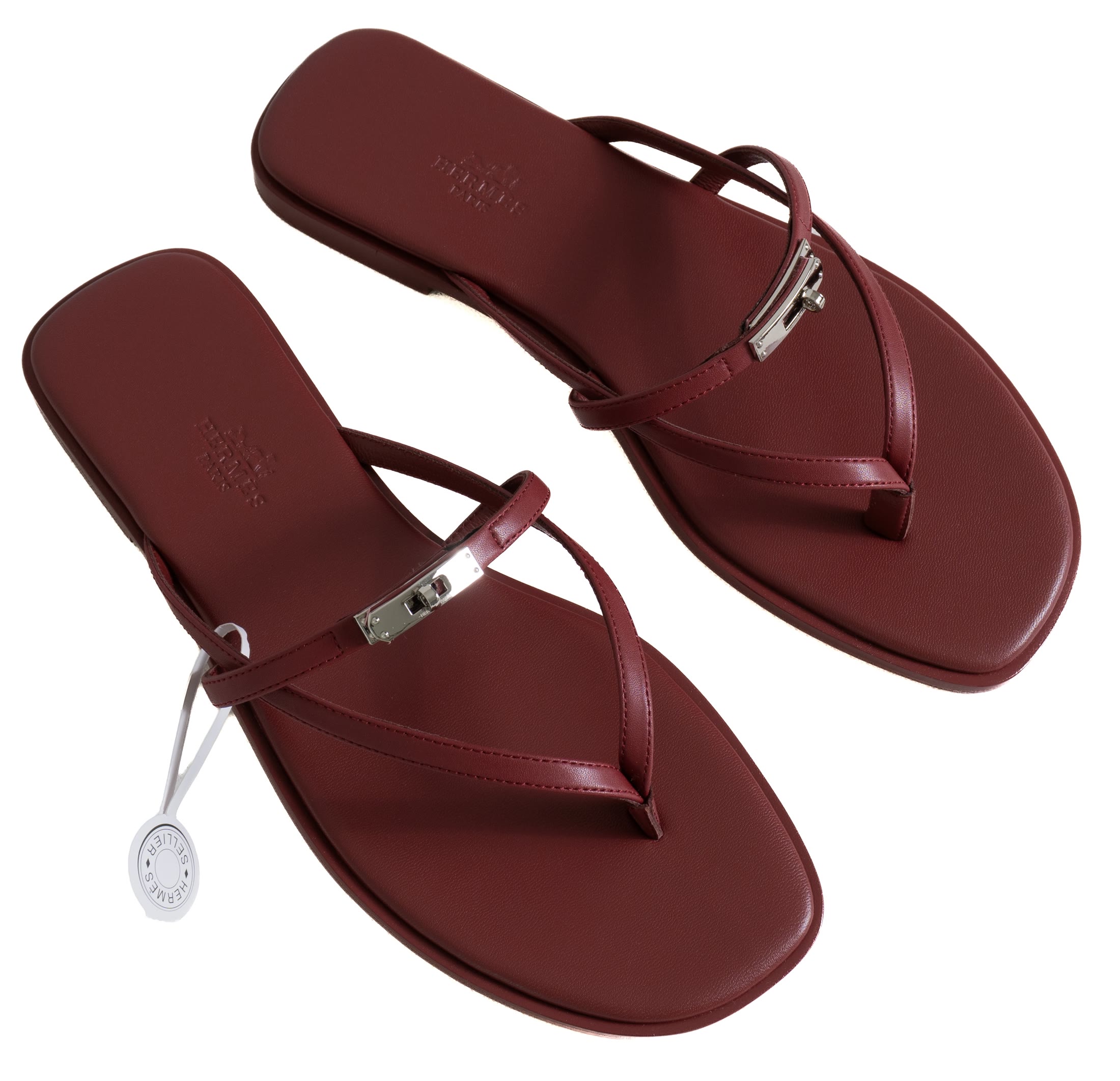 Hermès Miss Sandal Burgundy