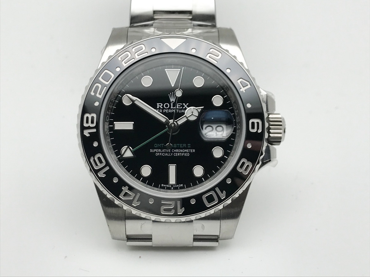 GMT-Master II 116710 40mm Ceramic Bezel Black Dial Oyster Bracelet 3186