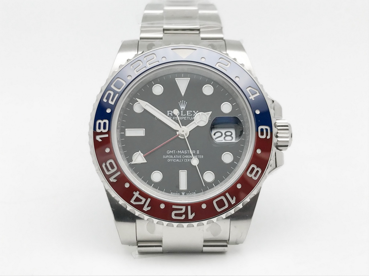 GMT-Master II 126710BLRO 40mm Pepsi Ceramic Bezel Black Dial Oyster Bracelet 3285