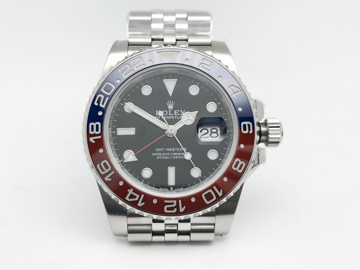 GMT-Master II 126710BLRO 40mm Pepsi Ceramic Bezel Black Dial Jubilee Bracelet 3285