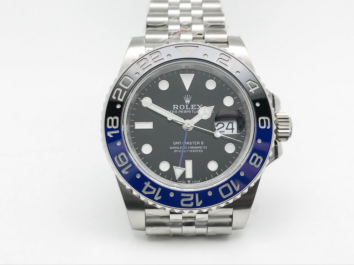 GMT-Master II 126710 40mm Ceramic Bezel Black Dial Jubilee Bracelet 3285