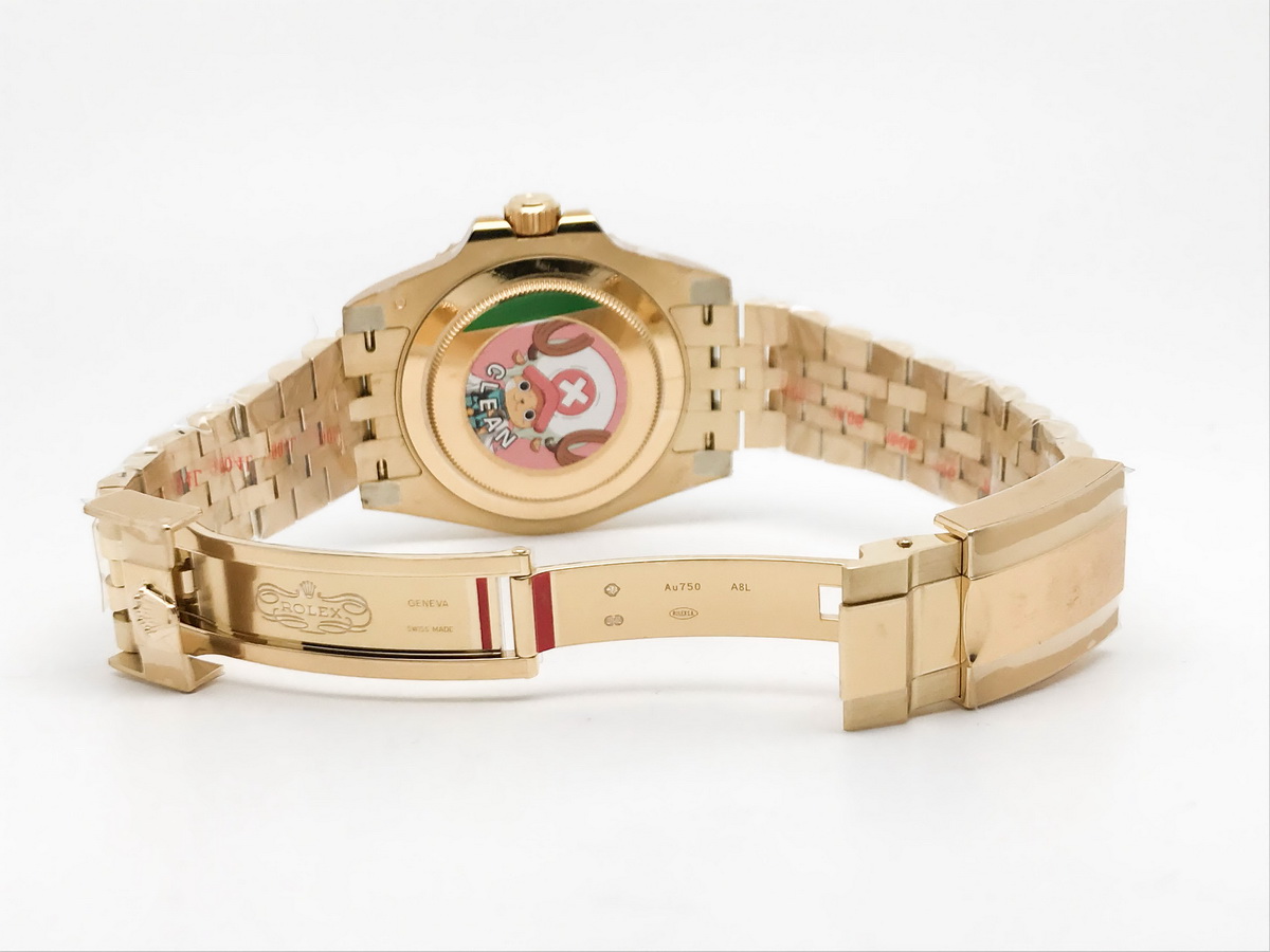 GMT-Master II 126718 40mm Ceramic Bezel Yellow Gold Case Black Dial Jubilee Bracelet 3285 6