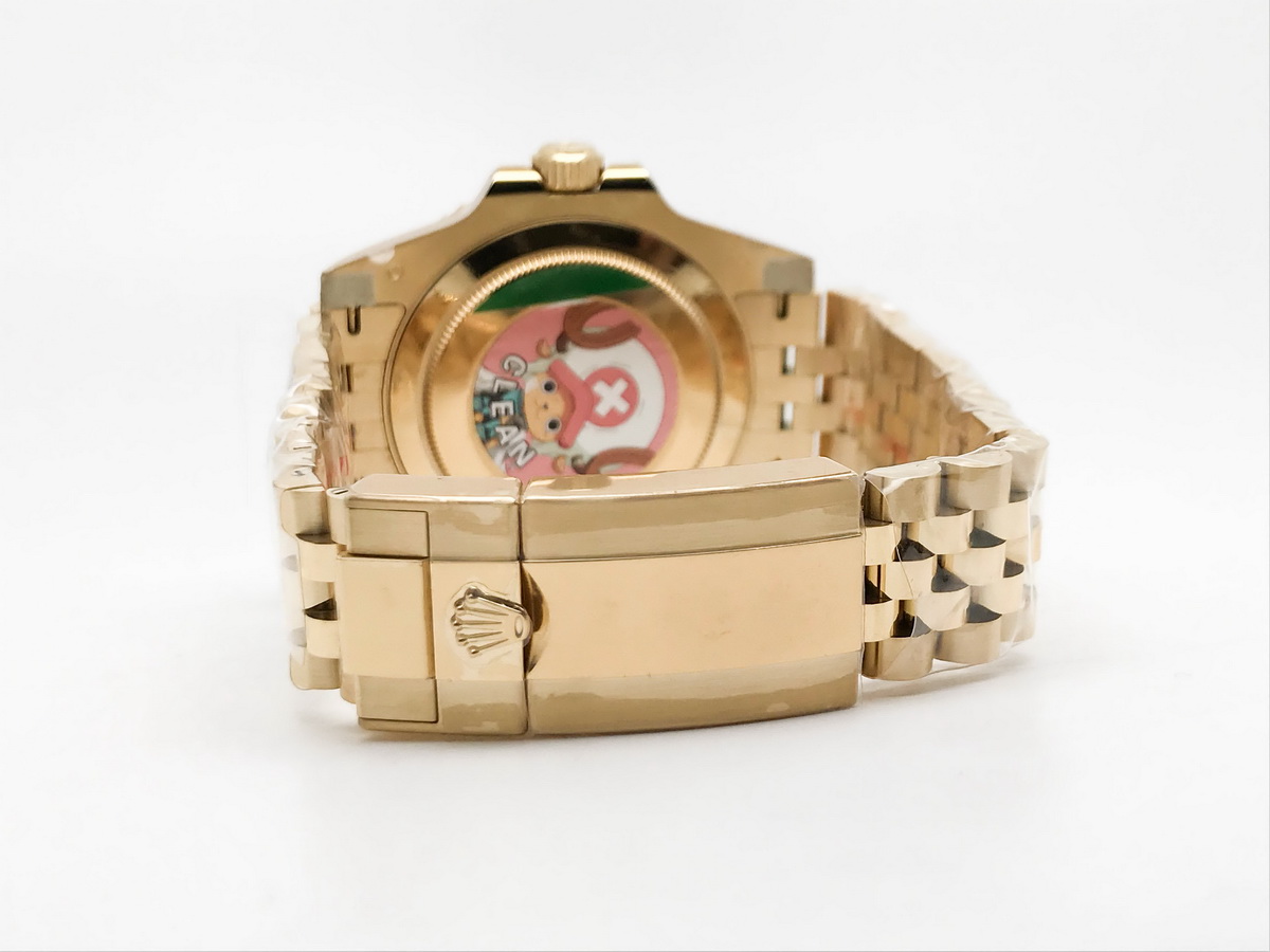 GMT-Master II 126718 40mm Ceramic Bezel Yellow Gold Case Black Dial Jubilee Bracelet 3285 8