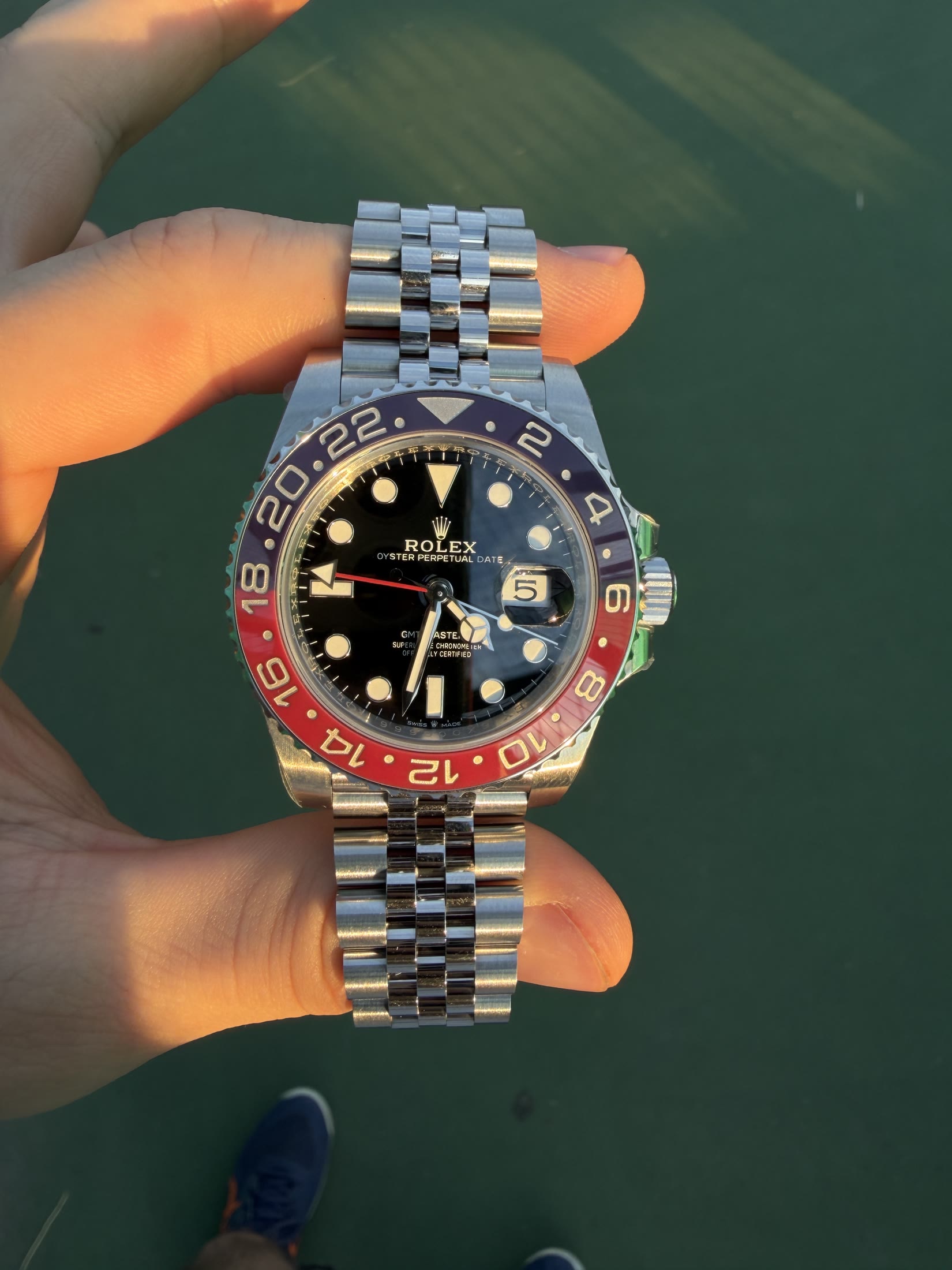 GMT-Master II 126710BLRO 40mm V3 Pepsi Ceramic Bezel Black Dial Jubilee Bracelet 3285
