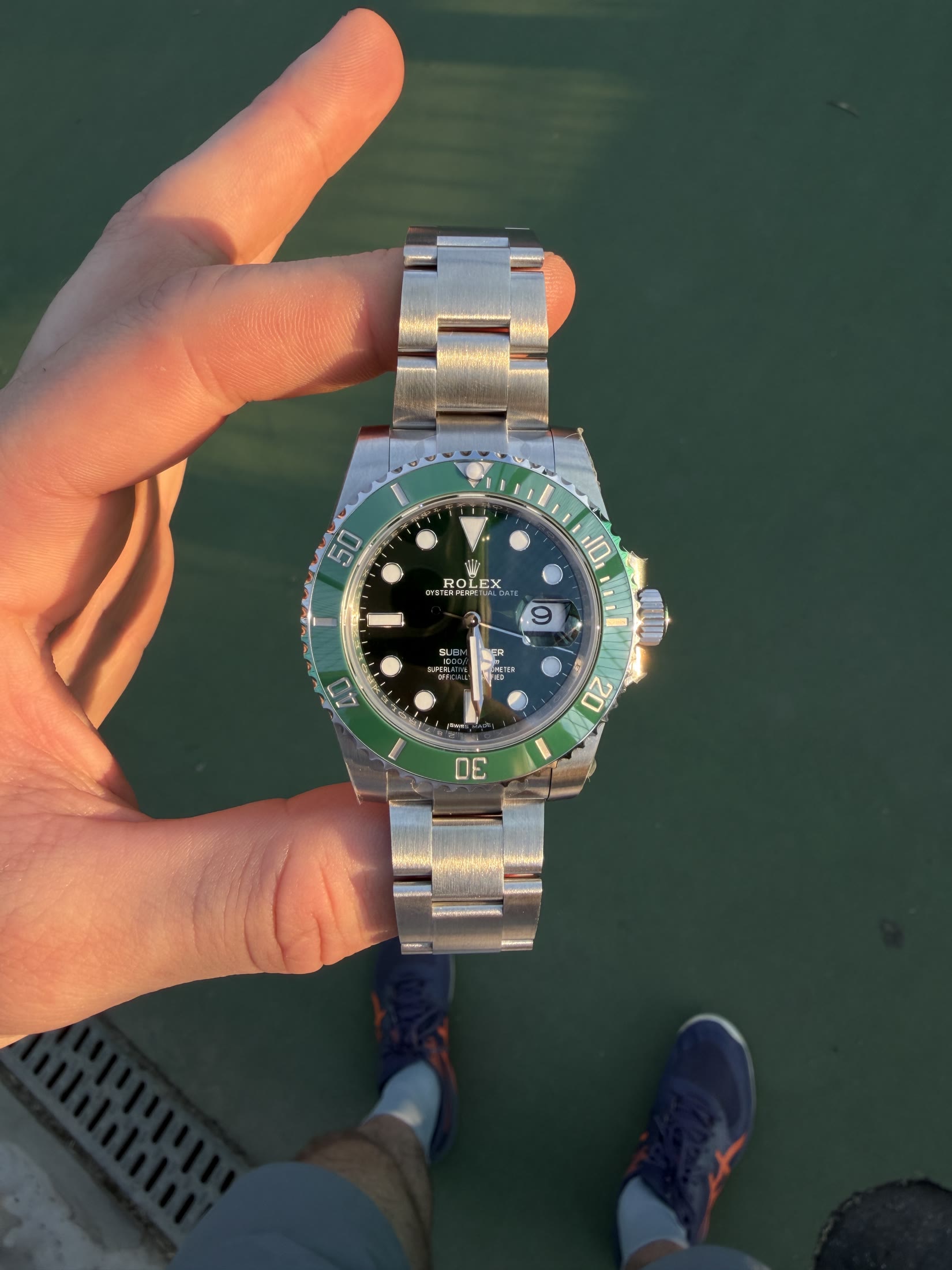 Submariner 116610LV 40mm Ceramic Bezel Green Dial Oyster Bracelet 3135
